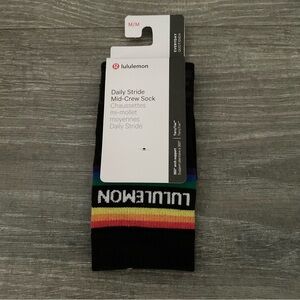 Lululemon Daily Stride Mid Crew Socks